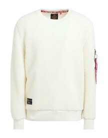 【送料無料】 アルファインダストリーズ メンズ パーカー・スウェット アウター Sweatshirt Off white