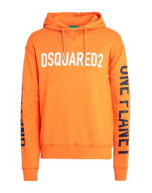 【送料無料】 ディースクエアード メンズ パーカー・スウェット フーディー アウター Hooded sweatshirt Orange