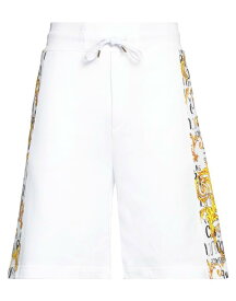 【送料無料】 ヴェルサーチ メンズ ハーフパンツ・ショーツ ボトムス Shorts & Bermuda White