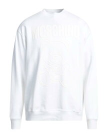 【送料無料】 モスキーノ メンズ パーカー・スウェット アウター Sweatshirt White