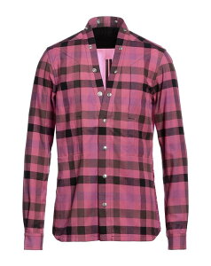 ���b�N�I�E�G���X �����Y �g�b�v�X �V���c RICK OWENS �`�F�b�N���V���c Pink �s���N