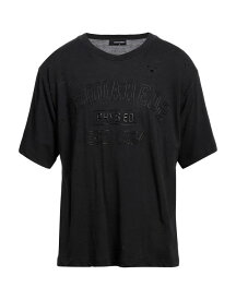 【送料無料】 ディースクエアード メンズ Tシャツ トップス T-shirt Steel grey