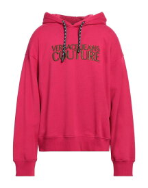 【送料無料】 ヴェルサーチ メンズ パーカー・スウェット フーディー アウター Hooded sweatshirt Magenta