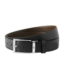 【送料無料】 モンブラン メンズ ベルト アクセサリー Leather belt Black