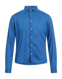 【送料無料】 ロッソピューロ メンズ シャツ リネンシャツ トップス Linen shirt Bright blue