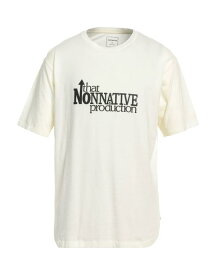【送料無料】 ノンネイティブ メンズ Tシャツ トップス T-shirt Cream
