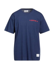【送料無料】 エディター メンズ Tシャツ トップス T-shirt Navy blue