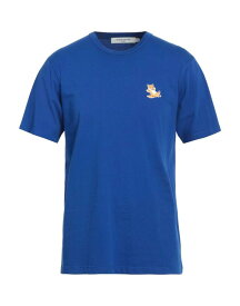 【送料無料】 メゾンキツネ メンズ Tシャツ トップス T-shirt Bright blue