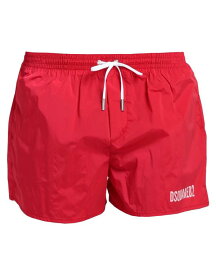 【送料無料】 ディースクエアード メンズ ハーフパンツ・ショーツ 水着 Swim shorts Red