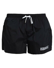 【送料無料】 ディースクエアード メンズ ハーフパンツ・ショーツ 水着 Swim shorts Black