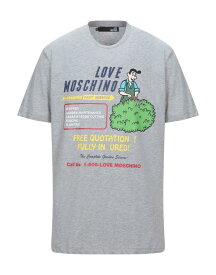 【送料無料】 ラブ モスキーノ メンズ Tシャツ トップス T-shirt Grey