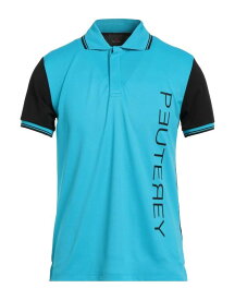 【送料無料】 ピューテリー メンズ ポロシャツ トップス Polo shirt Azure