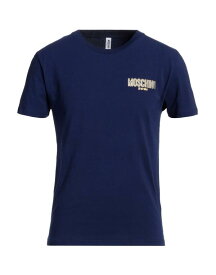 【送料無料】 モスキーノ メンズ Tシャツ トップス T-shirt Navy blue