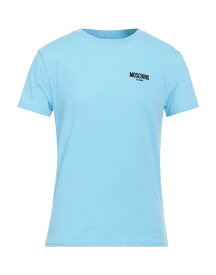 【送料無料】 モスキーノ メンズ Tシャツ トップス T-shirt Sky blue