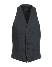 【送料無料】 ディースクエアード メンズ ベスト トップス Suit vest Grey