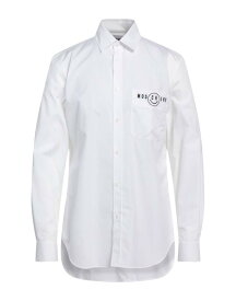 【送料無料】 モスキーノ メンズ シャツ トップス Solid color shirt White