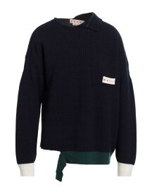 【送料無料】 マルニ メンズ ニット・セーター アウター Sweater Navy blue