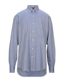 【送料無料】 ポールアンドシャーク メンズ シャツ トップス Patterned shirt Blue