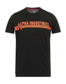 【送料無料】 アルファインダストリーズ メンズ Tシャツ トップス T-shirt Black