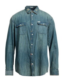 【送料無料】 ゲス メンズ シャツ デニムシャツ トップス Denim shirt Blue