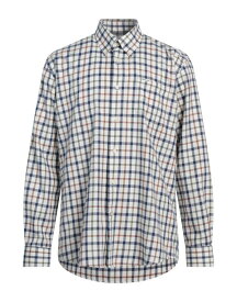 【送料無料】 バーブァー メンズ シャツ チェックシャツ トップス Checked shirt Ivory