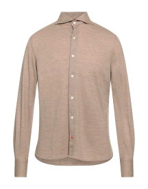 【送料無料】 イザイア メンズ シャツ トップス Solid color shirt Beige