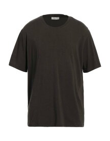 【送料無料】 アルファス テューディオ メンズ Tシャツ トップス Basic T-shirt Dark brown