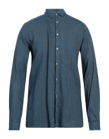 【送料無料】 グレイ ダニエレ アレッサンドリー二 メンズ シャツ リネンシャツ トップス Linen shirt Slate blue