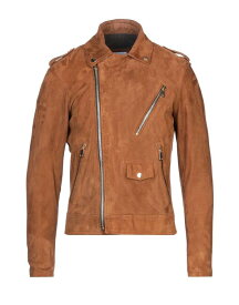 【送料無料】 ファミリーファースト メンズ ジャケット・ブルゾン アウター Biker jacket Brown