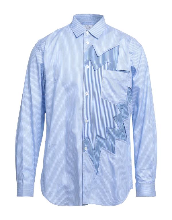 【送料無料】 コム・デ・ギャルソン メンズ シャツ トップス Patterned shirt Sky blue：ReVida