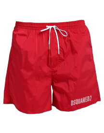 【送料無料】 ディースクエアード メンズ ハーフパンツ・ショーツ 水着 Swim shorts Red