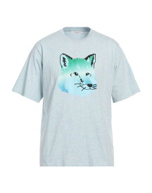 【送料無料】 メゾンキツネ メンズ Tシャツ トップス T-shirt Sky blue