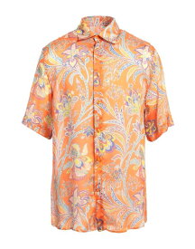 【送料無料】 エトロ メンズ シャツ トップス Patterned shirt Orange