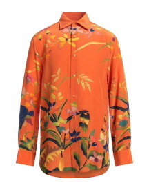 【送料無料】 エトロ メンズ シャツ トップス Patterned shirt Orange