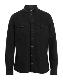 【送料無料】 ヴァレンティノ メンズ シャツ デニムシャツ トップス Denim shirt Black