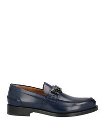 【送料無料】 ヴェルサーチ メンズ スリッポン・ローファー シューズ Loafers Navy blue