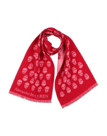 【送料無料】 アレキサンダー・マックイーン メンズ マフラー・ストール・スカーフ アクセサリー Scarves and foulards Tomato red