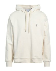 【送料無料】 ニールバレット メンズ パーカー・スウェット フーディー アウター Hooded sweatshirt Ivory