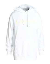 【送料無料】 ランバン メンズ パーカー・スウェット フーディー アウター Hooded sweatshirt White