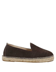 【送料無料】 マネビ メンズ スリッポン・ローファー シューズ Espadrilles Dark brown