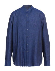 【送料無料】 ブリオーニ メンズ シャツ リネンシャツ トップス Linen shirt Blue