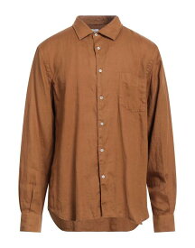 【送料無料】 アスペジ メンズ シャツ リネンシャツ トップス Linen shirt Brown