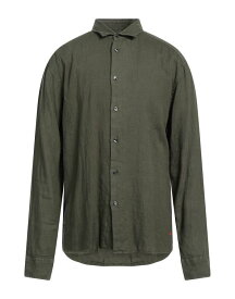 【送料無料】 ピューテリー メンズ シャツ リネンシャツ トップス Linen shirt Military green