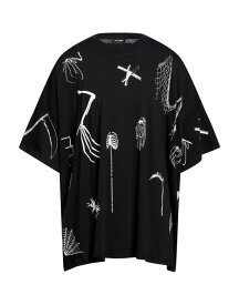 【送料無料】 ラフ・シモンズ メンズ Tシャツ トップス T-shirt Black