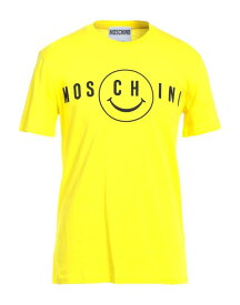 【送料無料】 モスキーノ メンズ Tシャツ トップス T-shirt Yellow