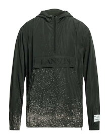 【送料無料】 ランバン メンズ パーカー・スウェット フーディー アウター Hooded sweatshirt Black