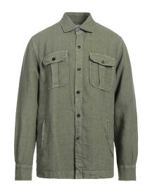 【送料無料】 ボリオリ メンズ シャツ リネンシャツ トップス Linen shirt Military green