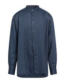 【送料無料】 トラサルディ メンズ シャツ リネンシャツ トップス Linen shirt Navy blue