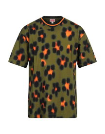 【送料無料】 ケンゾー メンズ Tシャツ トップス T-shirt Military green