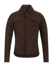 【送料無料】 リュー・ジョー メンズ シャツ トップス Solid color shirt Dark brown